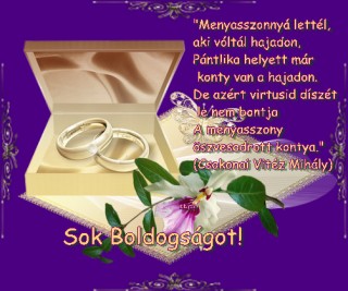 Esküvőre képeslap